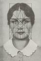 Matila C. Ghyka (1881–1965), Porträt der Tennisspielerin Helen Wills Moody mit überlagerter Pro…
