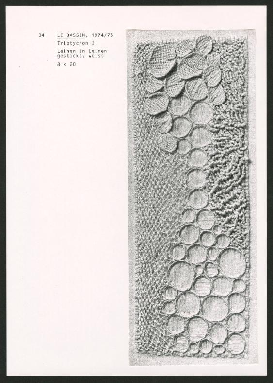 LE BASSIN, Triptychon I, 1974 / 75