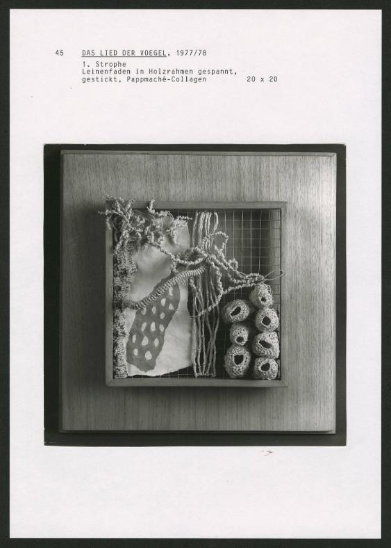 DAS LIED DER VOEGEL, 1. Strophe, 1977 / 78