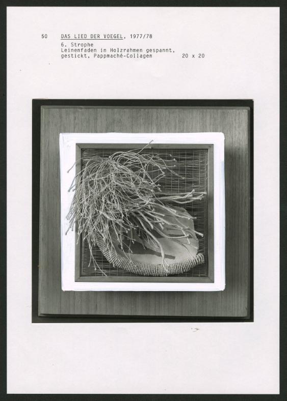 DAS LIED DER VOEGEL, 6. Strophe, 1977 / 78