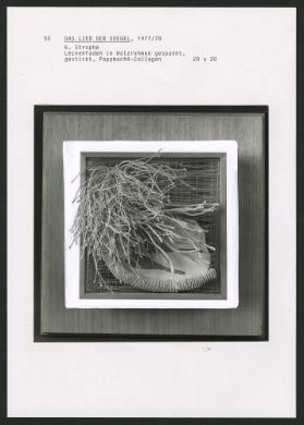 DAS LIED DER VOEGEL, 6. Strophe, 1977 / 78