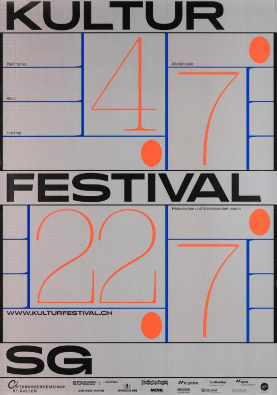 Kulturfestival SG - Worldmusic - Elekronika - Rock - Hip Hop - Historisches und Völkerkundemuseum