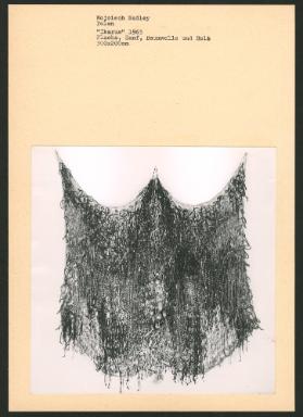 Wojciech Sadley, Polen, "Ikarus" 1965, Flachs, Hanf, Baumwolle und Holz, 300x200cm