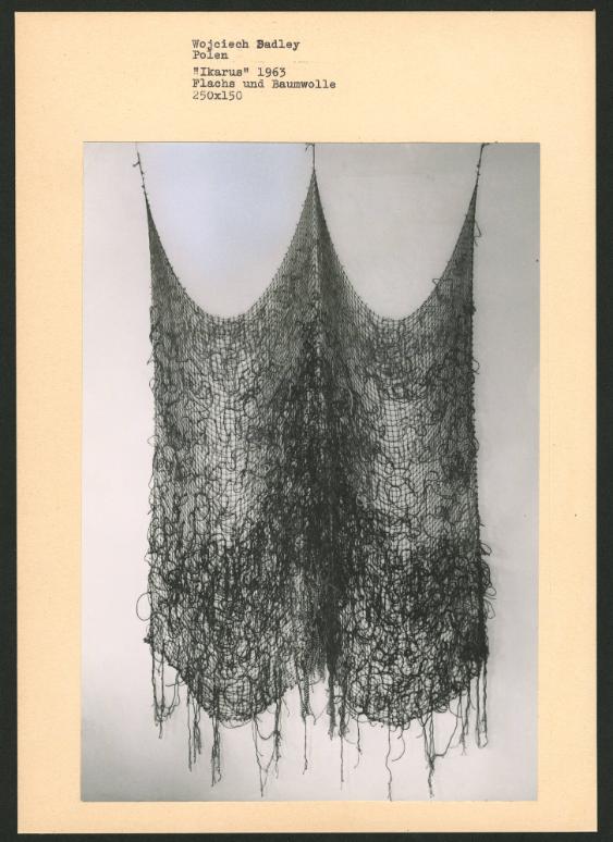 Wojciech Sadley, Polen, "Ikarus" 1963, Flachs und Baumwolle, 250x150