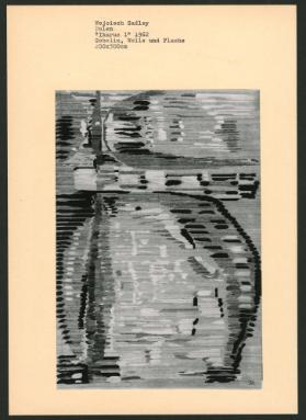 Wojciech Sadley, Polen, "Ikarus I" 1962, Gobelin, Wolle und Flachs, 200x300cm