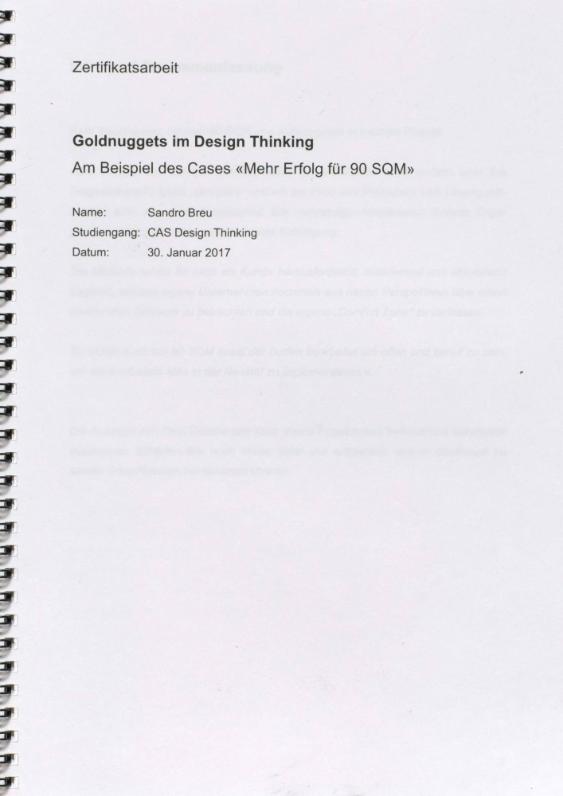 ZHdK, CAS/MAS in Design Strategie, Zürich, CH