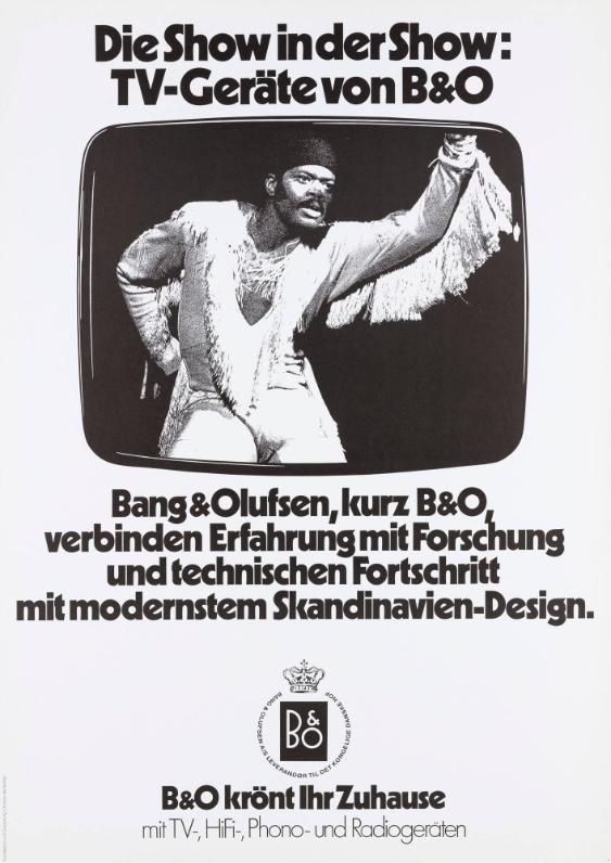 Die Show in der Show: TV-Geräte von B&O - Bang & Olufsen, kurz B&O verbinden Erfahrung mit Forschung und technischen Fortschritt mit modernstem Skandinavien-Design. B&O krönt Ihr Zuhause