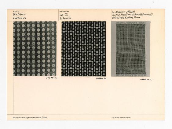Bildarchiv Kunstgewerbemuseum Zürich