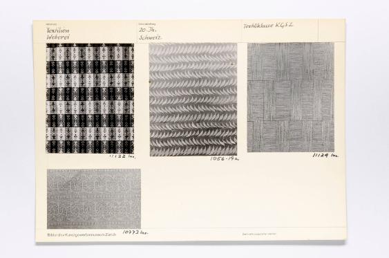 Bildarchiv Kunstgewerbemuseum Zürich