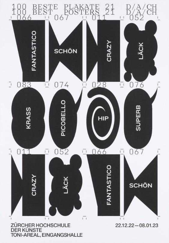 100 Beste Plakate 21 - Zürcher Hochschule der Künste - Toni-Areal