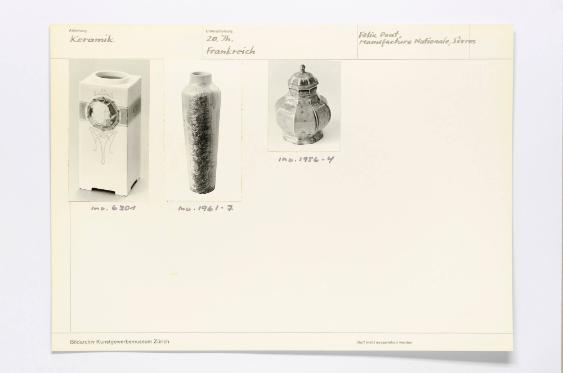 Bildarchiv Kunstgewerbemuseum Zürich