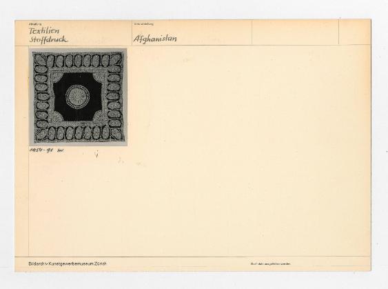 Bildarchiv Kunstgewerbemuseum Zürich
