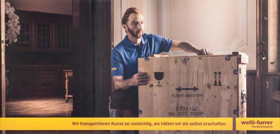 Wir transportieren Kunst so vorsichtig, als hätten wir sie selbst erschaffen. Welti-Furrer - Kunsttransporte