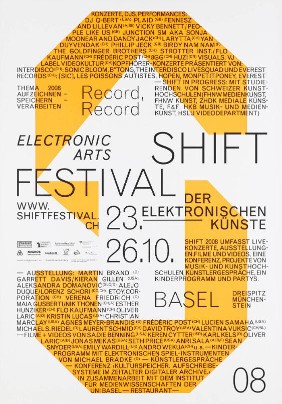 Shift Festival - Electronic arts - Basel 2008