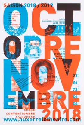 Saison 2018/2019 - Octobre - Novembre - 2018 - Scène conventionnée d'Auxerre