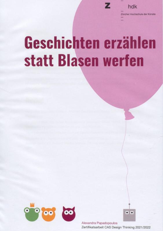 Geschichten erzählen statt Blasen werfen