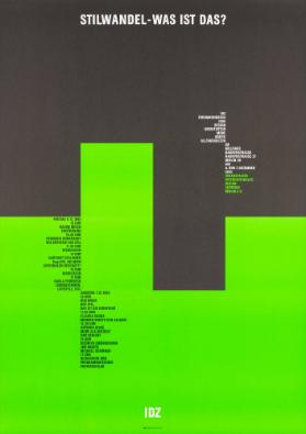 Stilwandel - Was ist das? IDZ Forumkongress 1985 - Design - Architektur - Mode - Musik - Alltagskultur