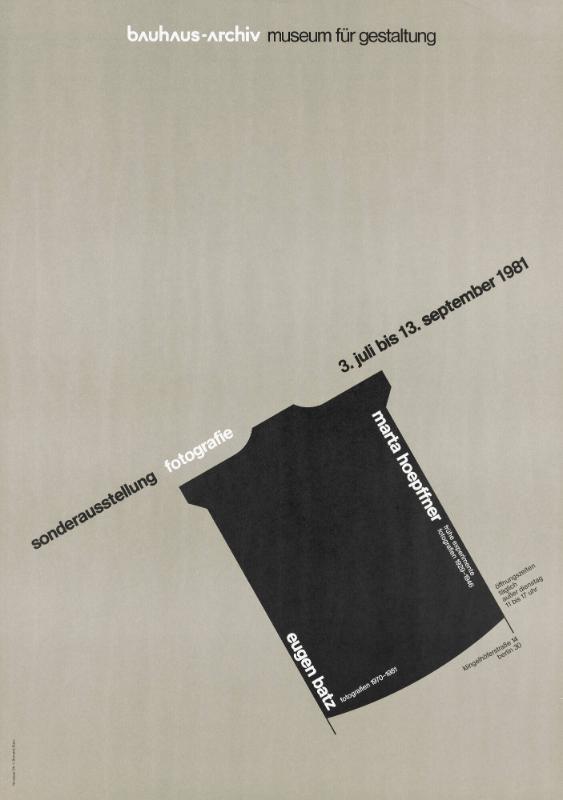 Bauhaus-Archiv - Museum für Gestaltung - Sonderausstellung Fotografie - Marta Hoepffner - Eugen Batz