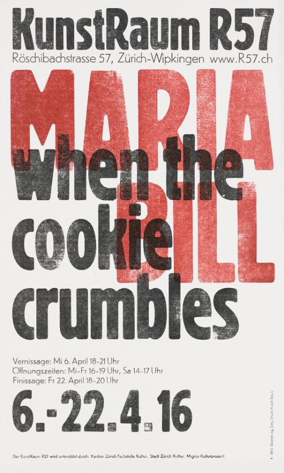 KunstRaum R57 - Maria Bill - When The Cookie Crumbles