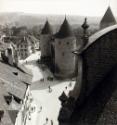 F * F ; Strassenszene Yverdon mit Schloss