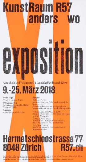 KunstRaum R57 - Anders wo - Exposition XL
