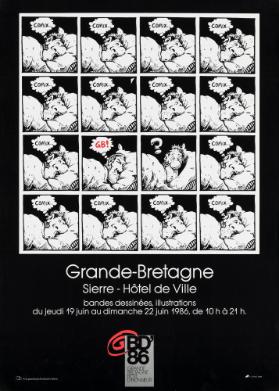 Grande-Bretagne - Sierre - Hôtel de Ville - Bandes dessinées - Illustrations - BD' 86