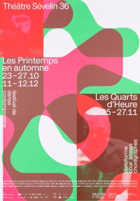 Théâtre Sévelin 36 - Les Printemps en automne - Les Quarts d'Heure - Plateforme pour jeunes chorégraphes