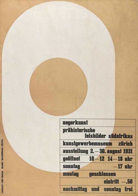 Negerkunst - Prähistorische Felsbilder Südafrikas - Kunstgewerbemuseum Zürich