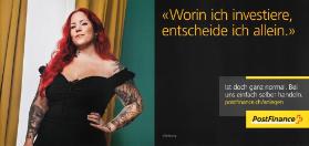 "Worin ich investiere, entscheide ich allein." Ist doch ganz normal. Bei uns einfach selber handeln. PostFinance