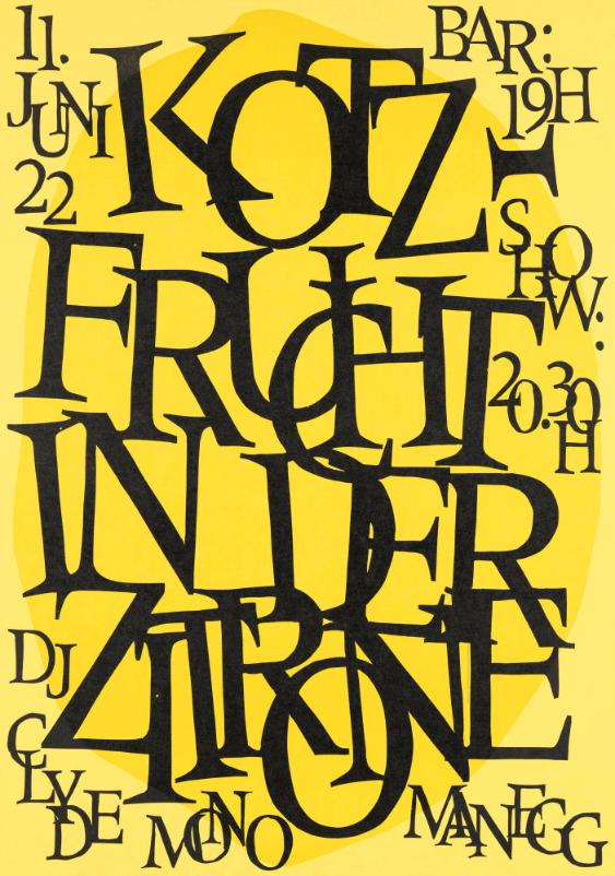 Kotzfrucht in der Zitrone Manegg - DJ Clyde Mono