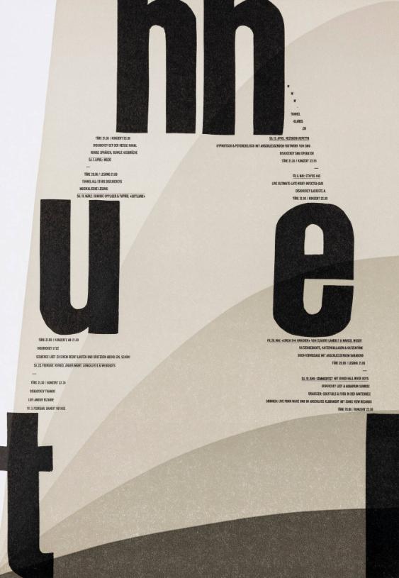 Tunnel - Türe 21.30 - Konzert 22.30 - Diskjockey-Set Der Heisse Kanal - Ruhige Sphären, dunkle Ausbrüche - Milde - Rezgueni Repetto - Hypnotisch & Psychedelisch mit anschliessendem Footwork von SMU - Diskjockey SMU Operator - (...)