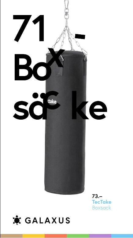 71 Boxsäcke - 73.- TecTake Boxsack - Galaxus - Fast alles für fast jede*n