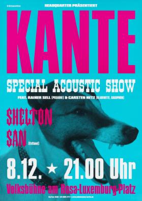Kante - Special Acoustic Show - Shelton San - Volksbühne am Rosa-Luxemburg-Platz