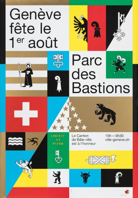 Genève fête le 1er août - Parc des Bastions - Le Canton de Bâle-ville est à l'honeur