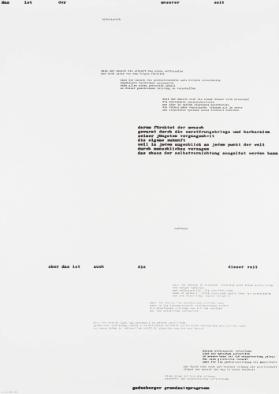 Das ist der Widerspruch unserer Zeit - Dass der Mensch die Urkraft des Atoms entfesselte und sich jetzt vor den Folgen fürchtet - [...]
