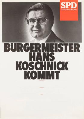 SPD Sozialdemokraten - Bürgermeister Hans Koschnick kommt
