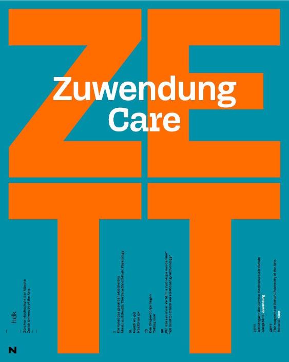Zett, Ausgabe 16, Fokus Zuwendung/Care