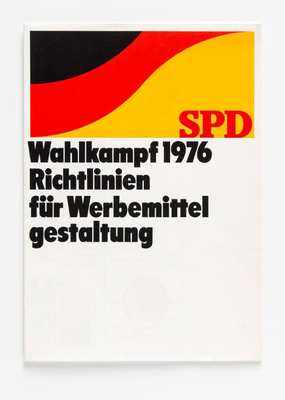 SPD. Wahlkampf 1976 Richtlinien für Werbemittel
