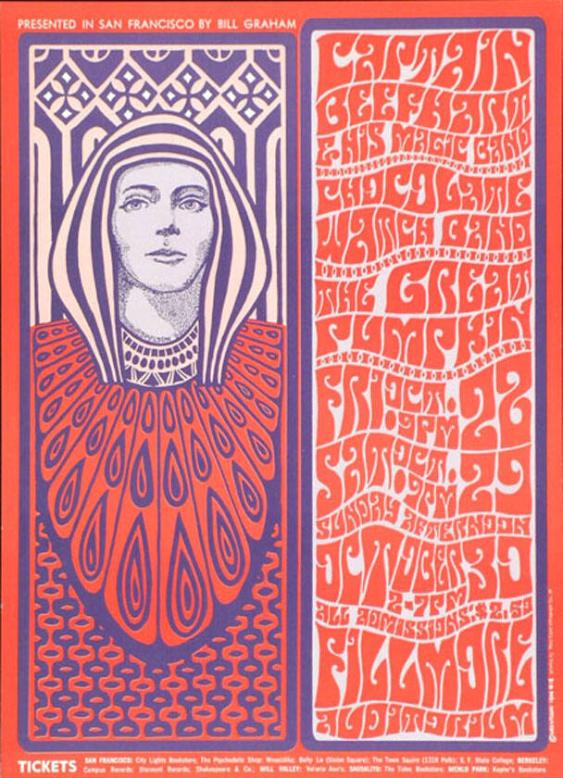 Presented in San Francisco by Bill Graham - Captain Beefhart & His Mag ic Band - Chocolate Watchband - The Great Pumpkin - Fillmore Auditorium