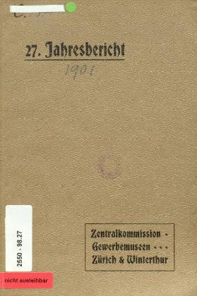 28. Jahresbericht des Gewerbeschulvereins von Zürich und Umgebung, 1. Juli 1901 bis 30. Juni 1902