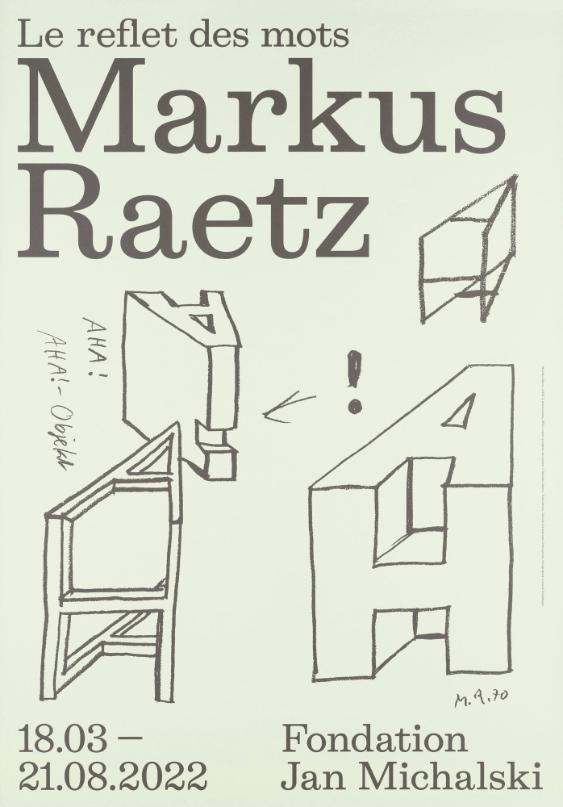 Le reflet des mots - Markus Raetz - Fondation Jan Michalski