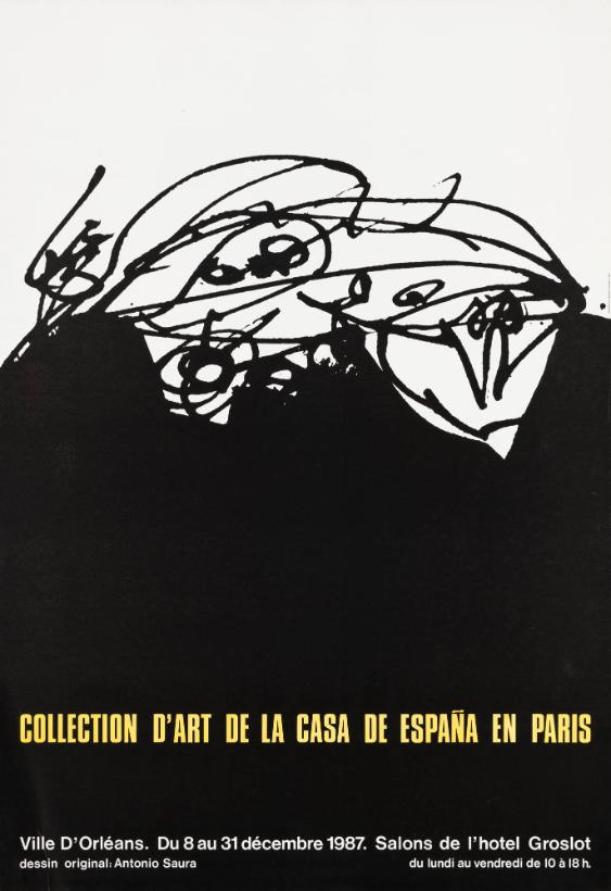 Collection d'art de la Casa de España en Paris - Ville d'Orléans. Du 8 au 31 décembre 1987. Salon de l'hotel Groslot