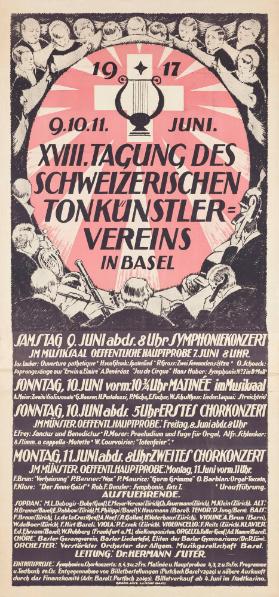 XVII. Tagung des Schweizerischen Tonkünstlervereins in Basel (...)