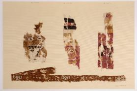 Zierband mit doppelköpfigen Vögeln