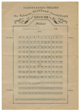 MARIONETTEN-THEATER der Schweiz. Werkbund-Ausstellung Zürich 1918
