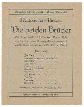 Schweizer. Werkbund-Ausstellung Zürich 1918