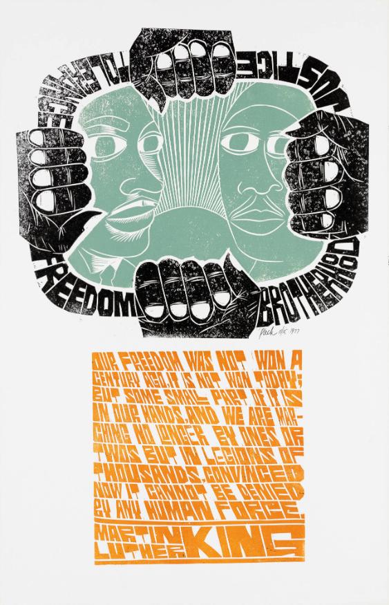Brotherhood - Justice - Tolerance - Freedom - Our Freedom Was not Won a Century ago, it Is not Won Today; but some Small Part of it Is in Our Hands. And We Are Marching no longer by Ones or Twos but in Legions of Thousands, Convinced now it Cannot Be Denied by any Human Force. Martin Luther King