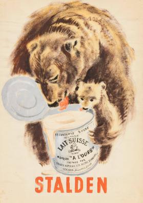 Stalden - Lait Suisse - Marque "A l'ours"
