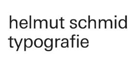 Helmut Schmid Typografie