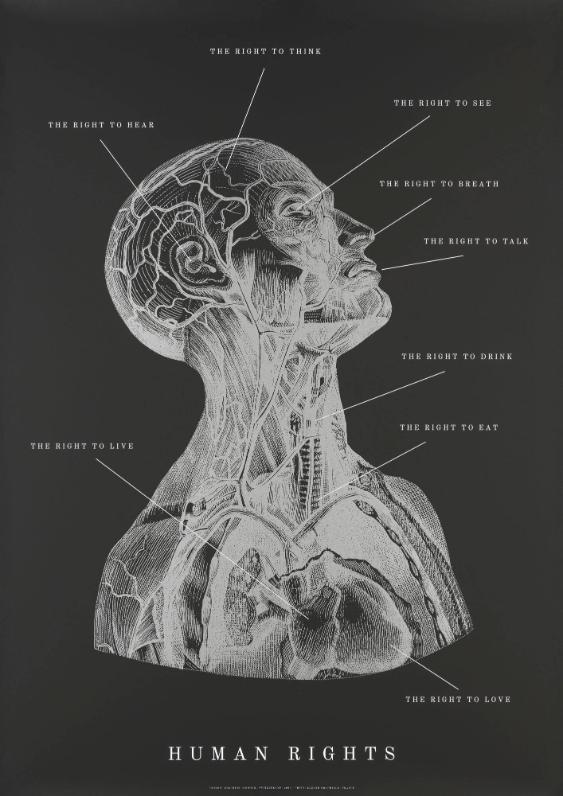Human Rights - The Right to Think - The Right to Hear - The Right to See - The Right zu Talk - The Right to Drink - The Right to Eat -  The Right to Love - The Right to Live